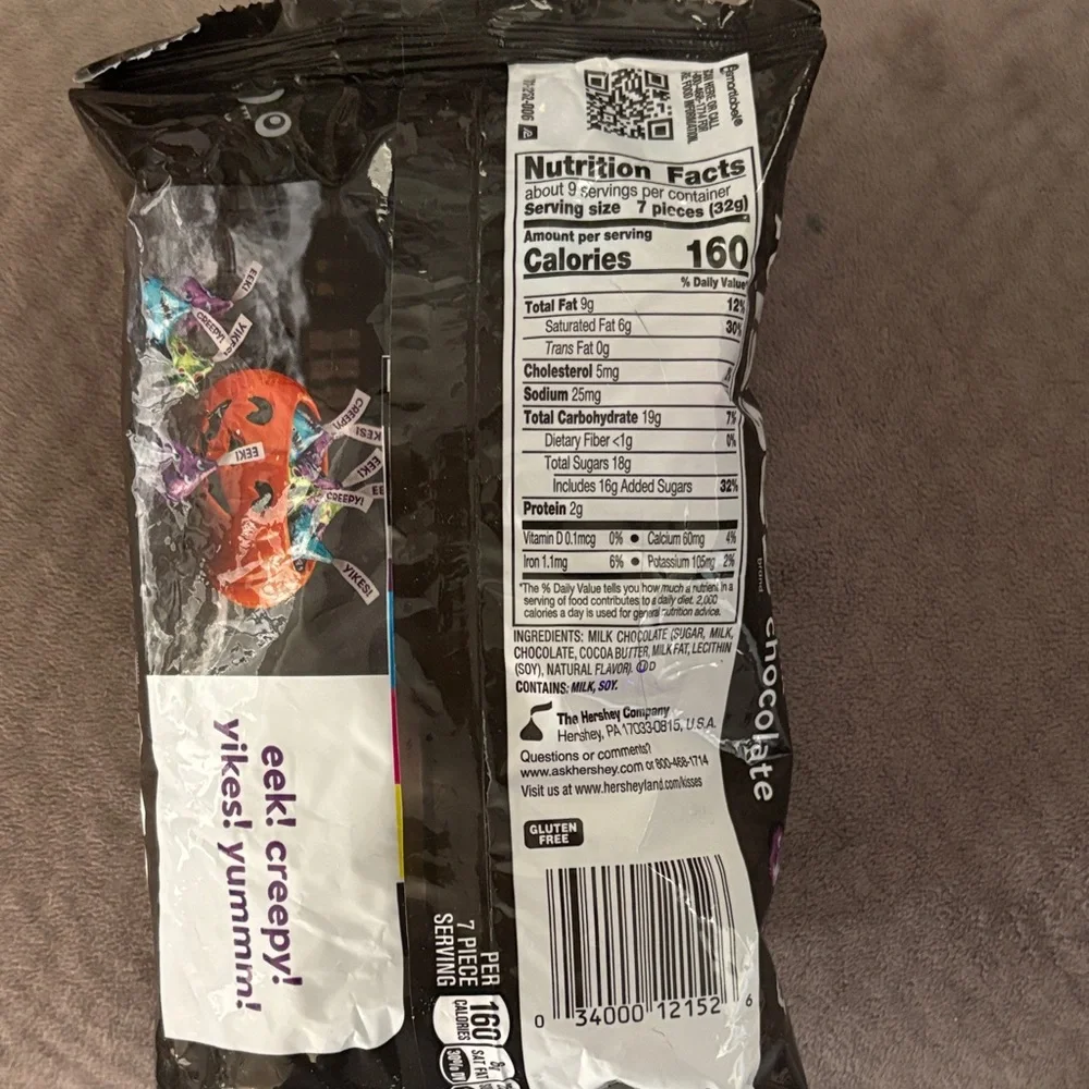 $$SALE$$ Wednesday Halloween Cookies & Creme Cereal Packs, and Hershey Kisses